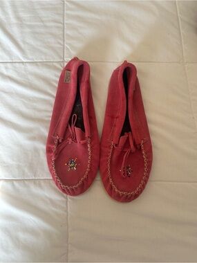 Laurentian Chief Genuine Suede Beaded Moccasins - Handmade in Canada